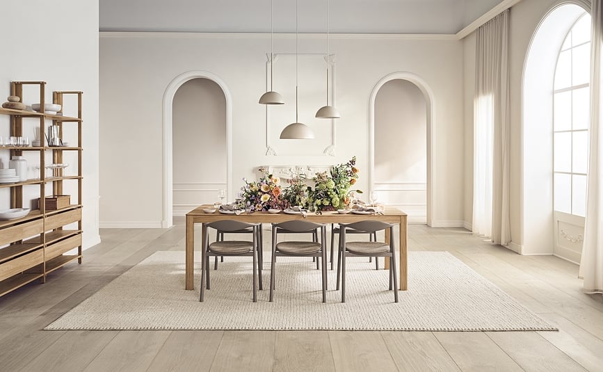 Norie Κουτί Αποθήκευσης, ξύλινο, δρυς φυσική, με γυάλινο καπάκι