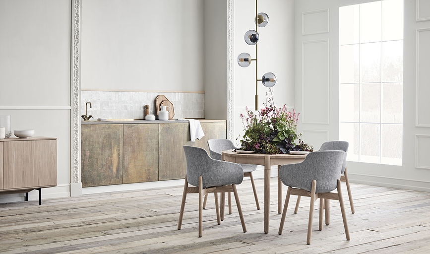 Octagon Planche à Découper 40 cm, en bois de chêne