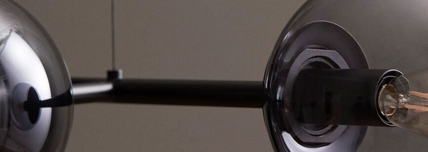 Orb Lampa stropna siva