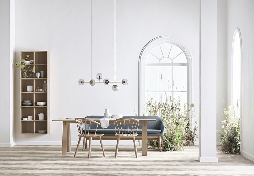 Orb Lampa stropna siva