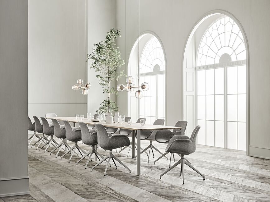 Orb Lampa stropna siva