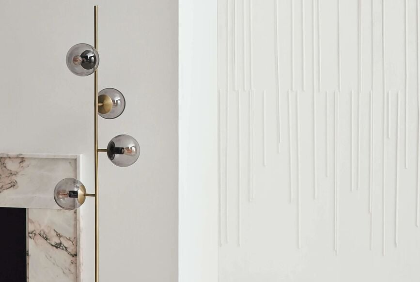 Orb Lampe sur pied, laiton