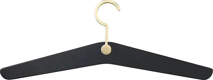 Perchas de roble negro Trapeze, 4 unidades