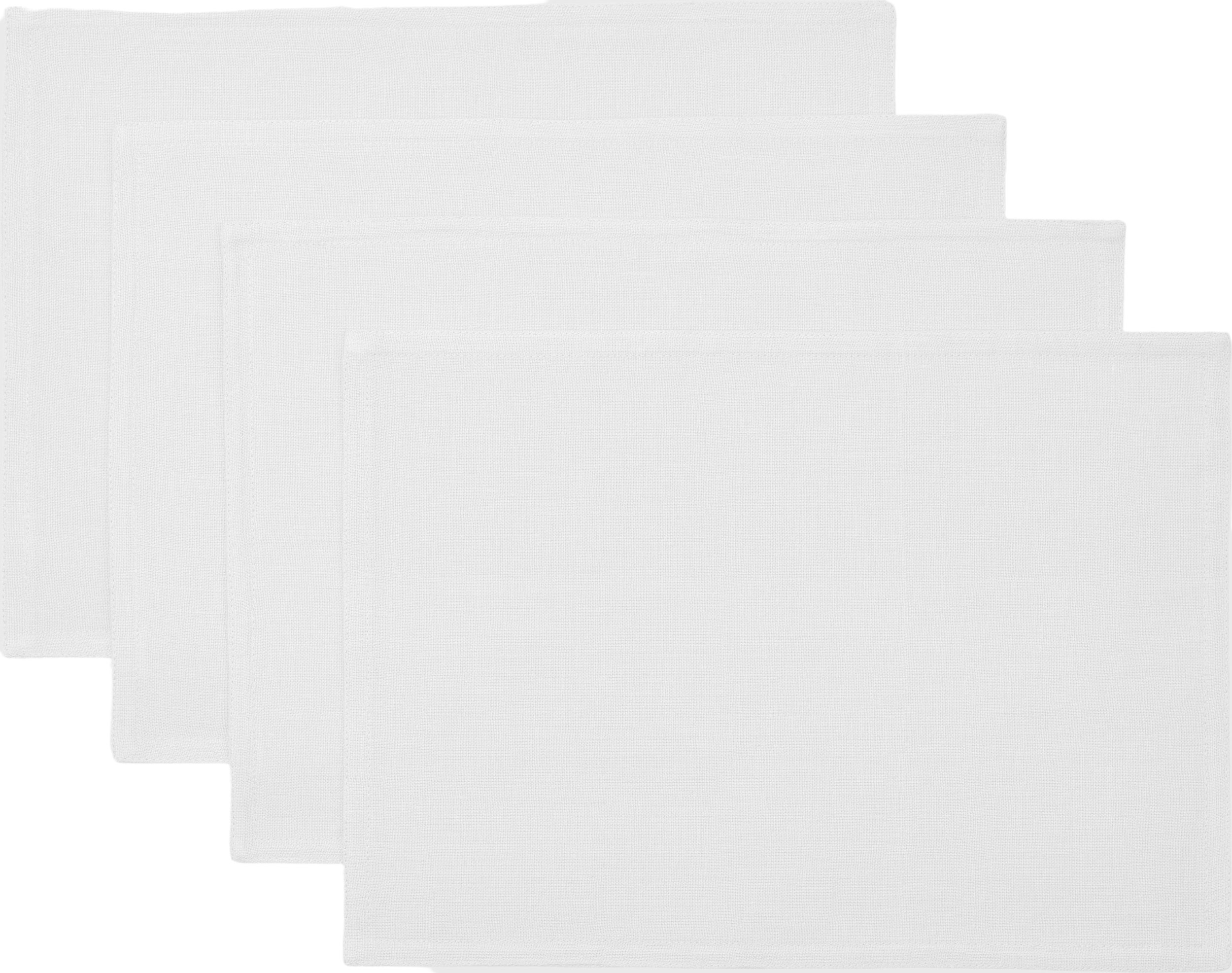 Podkładki pod talerze Soft Collection białe 4 szt.