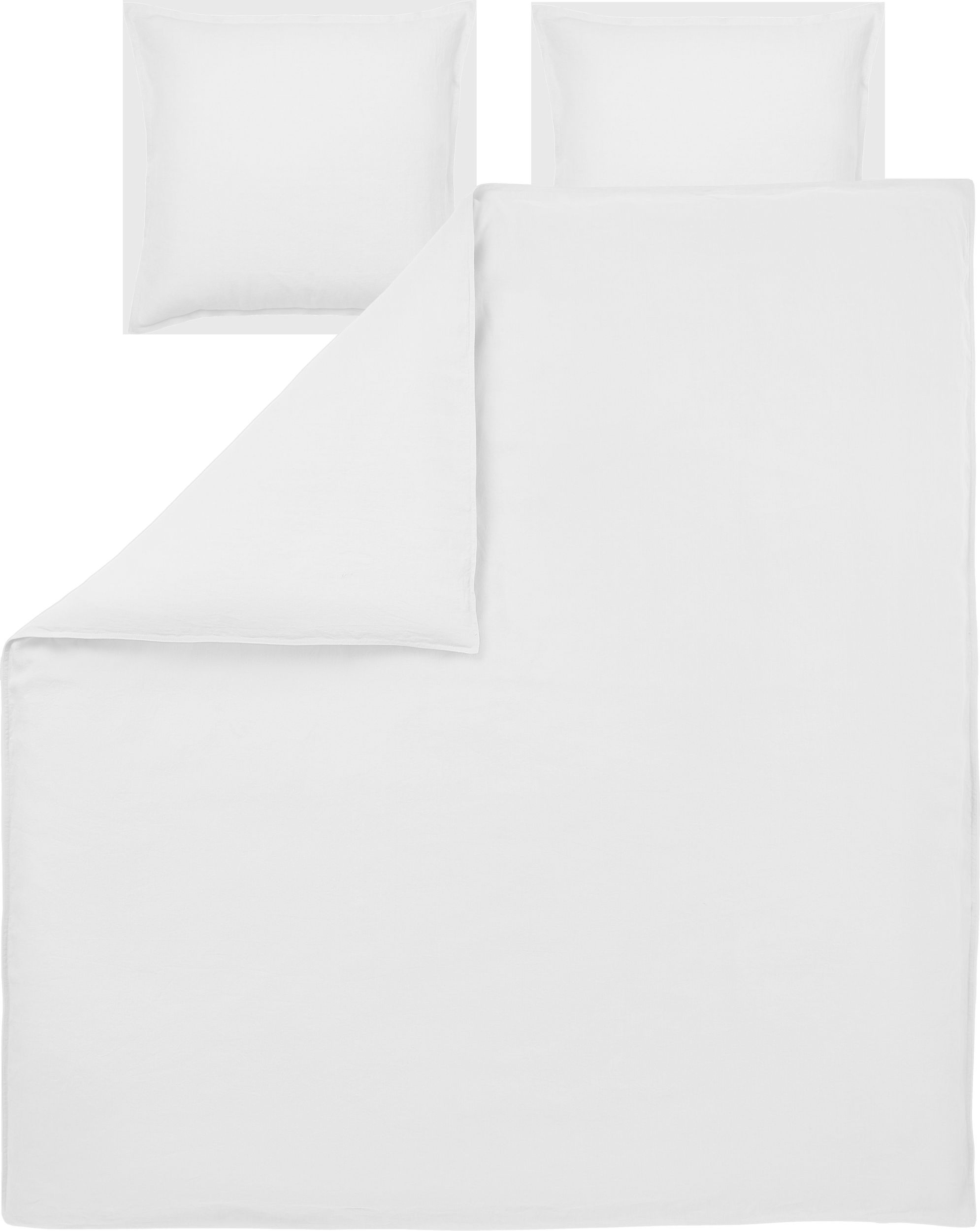 Pościel Soft Collection 200 x 200 cm biała z 2 poszewkami na poduszki 65 x 65 cm