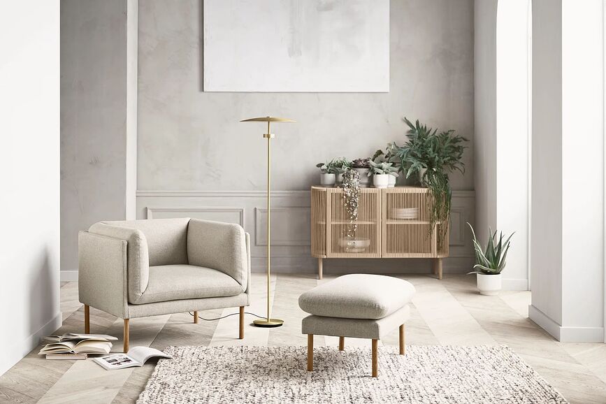 Reflection Lampa podna siva