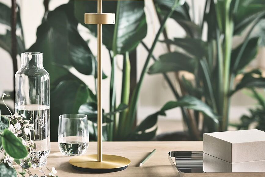 Reflection Lampe à poser, laiton