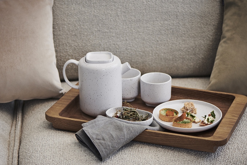 Soft Collection Serviettes de Table, sable, Lot de 4