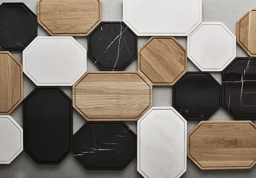 Tabla de Cortar de Roble Octagon, 40 cm