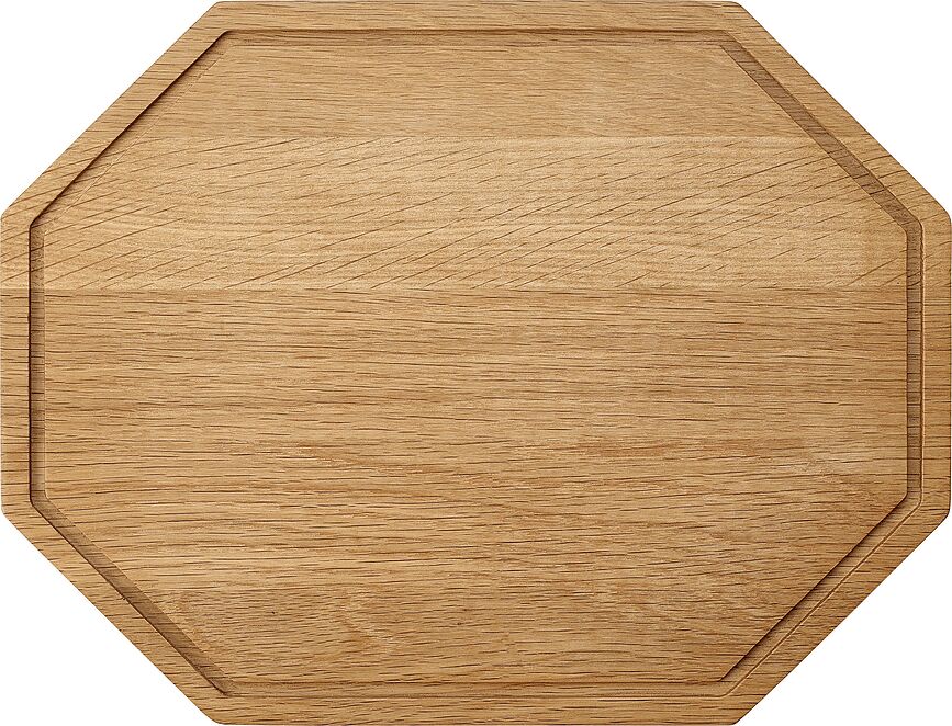 Tabla de cortar de roble Octagon, 32,5 cm
