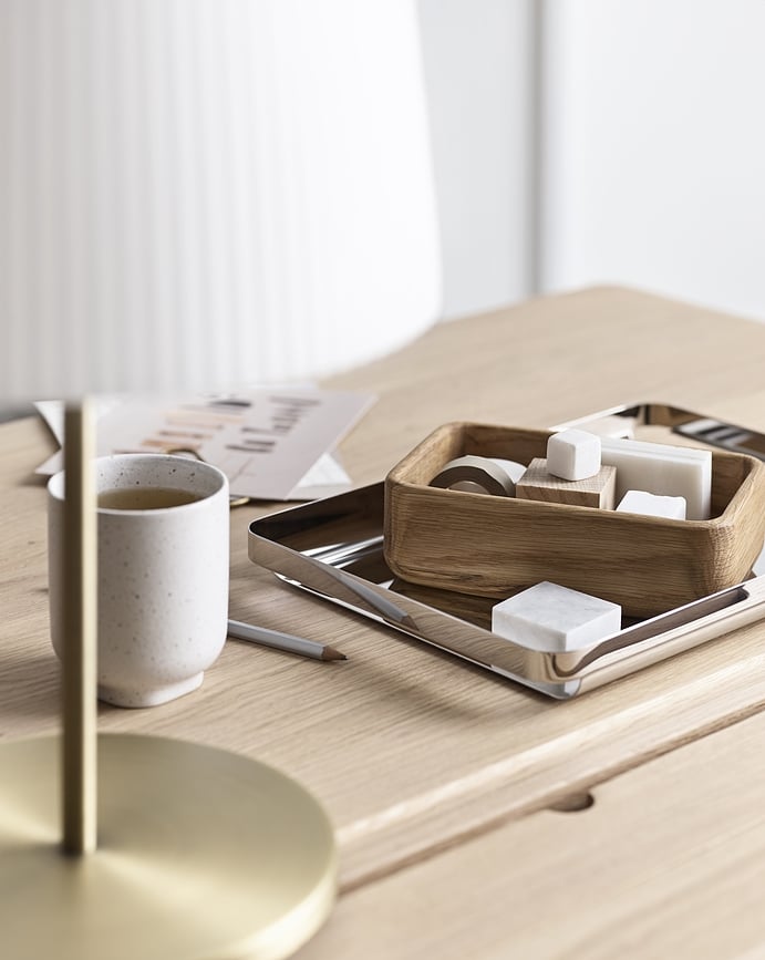 Tazas Forma, 330 ml, blanco y arena, Pack de 2