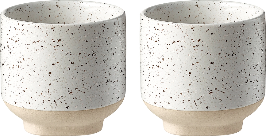 Tazas Forma, 350 ml, blanco y arena, 2 unidades