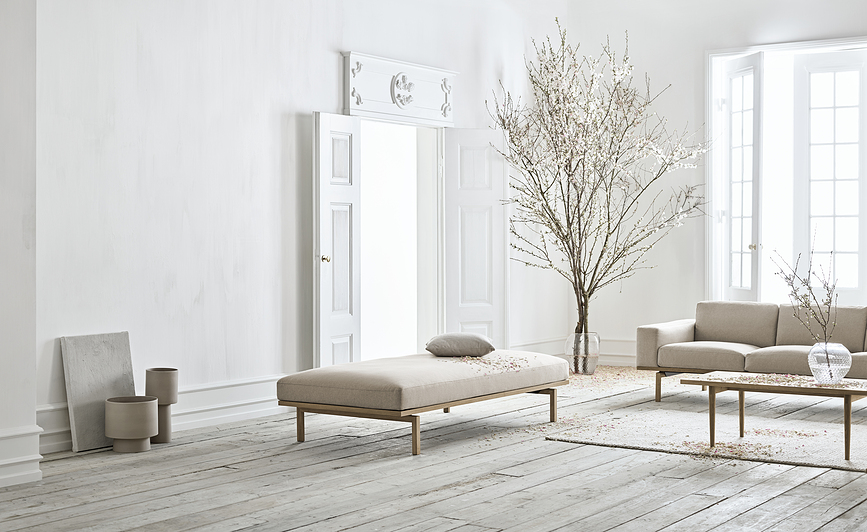 Torch Βάζο, 46 εκ., μπεζ