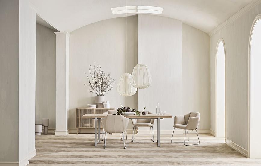 Torch Βάζο, 46 εκ., μπεζ