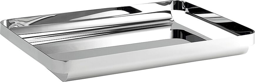 Unio Plateau de Service 38 cm, acier poli