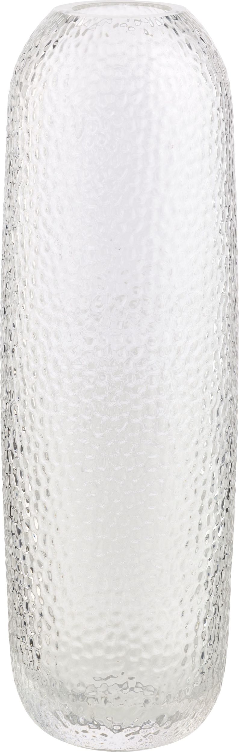 Wazon Una z bąbelkami 9 x 29 cm przezroczysty