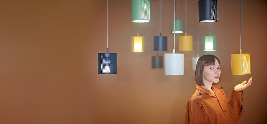 Lámpara colgante Ogen, gris