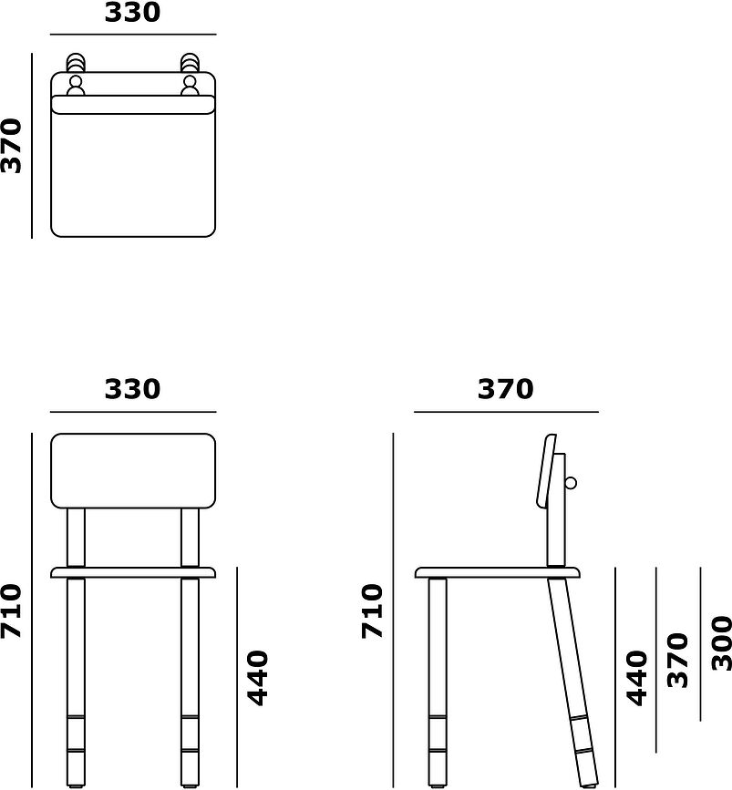 Rise Chaise Enfant, bleue