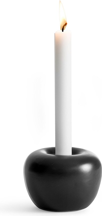 Apple Svečniki, majhni, črni, 2 kosa
