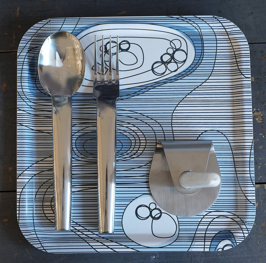 Bandeja para servir Sweden From Above Archipelago, cuadrada, 32 x 32 cm