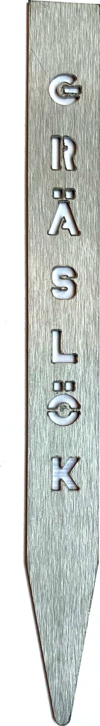 Born in Sweden Gräslök Kräutermarker aus rostfreiem Stahl
