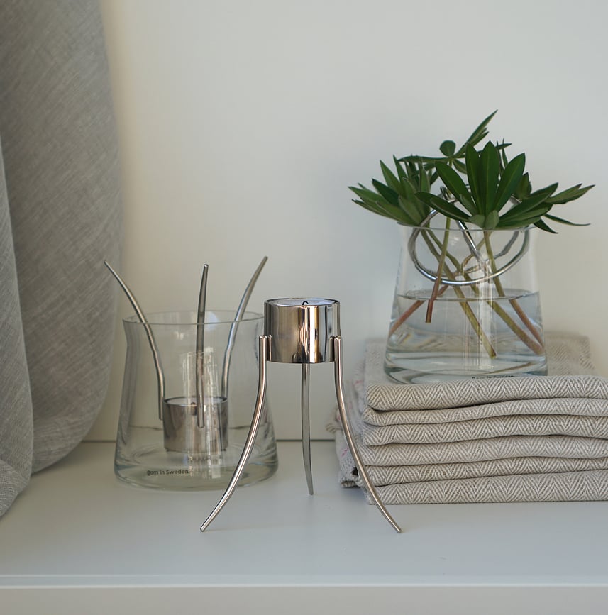 Born in Sweden Κηροπήγιο, βουρτσισμένο ατσάλι