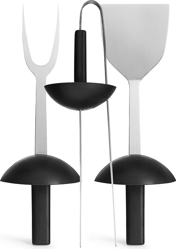 Born in Sweden Ustensiles de Barbecue, en acier inoxydable, Set 3 pièces