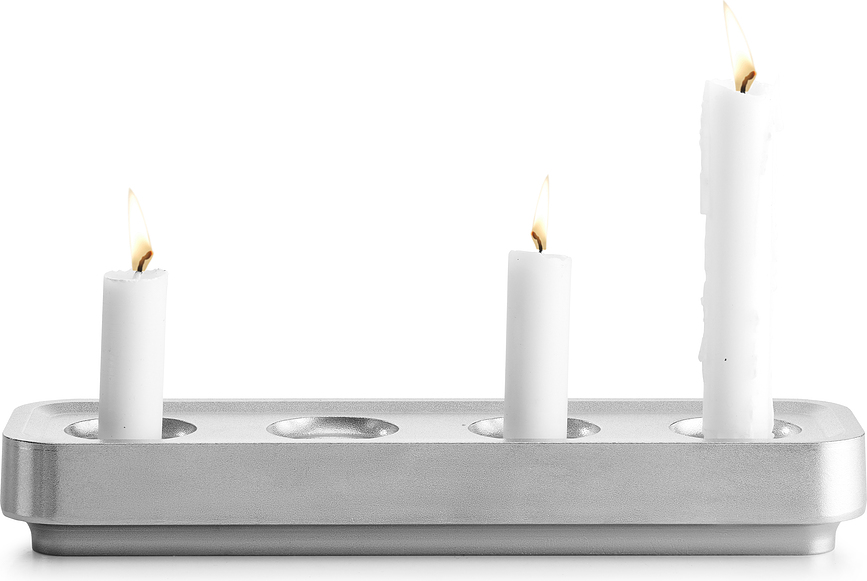 Candelabro de aluminio pulido Stumpastaken Long