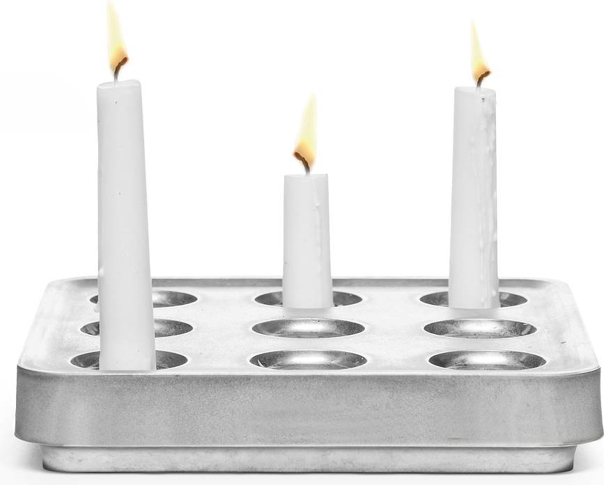 Candelabro de aluminio Stumpastaken, modelo S