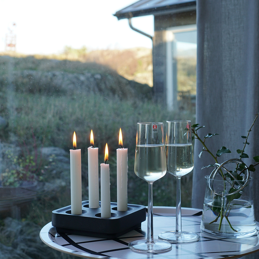 Candelabro de aluminio Stumpastaken Fyran