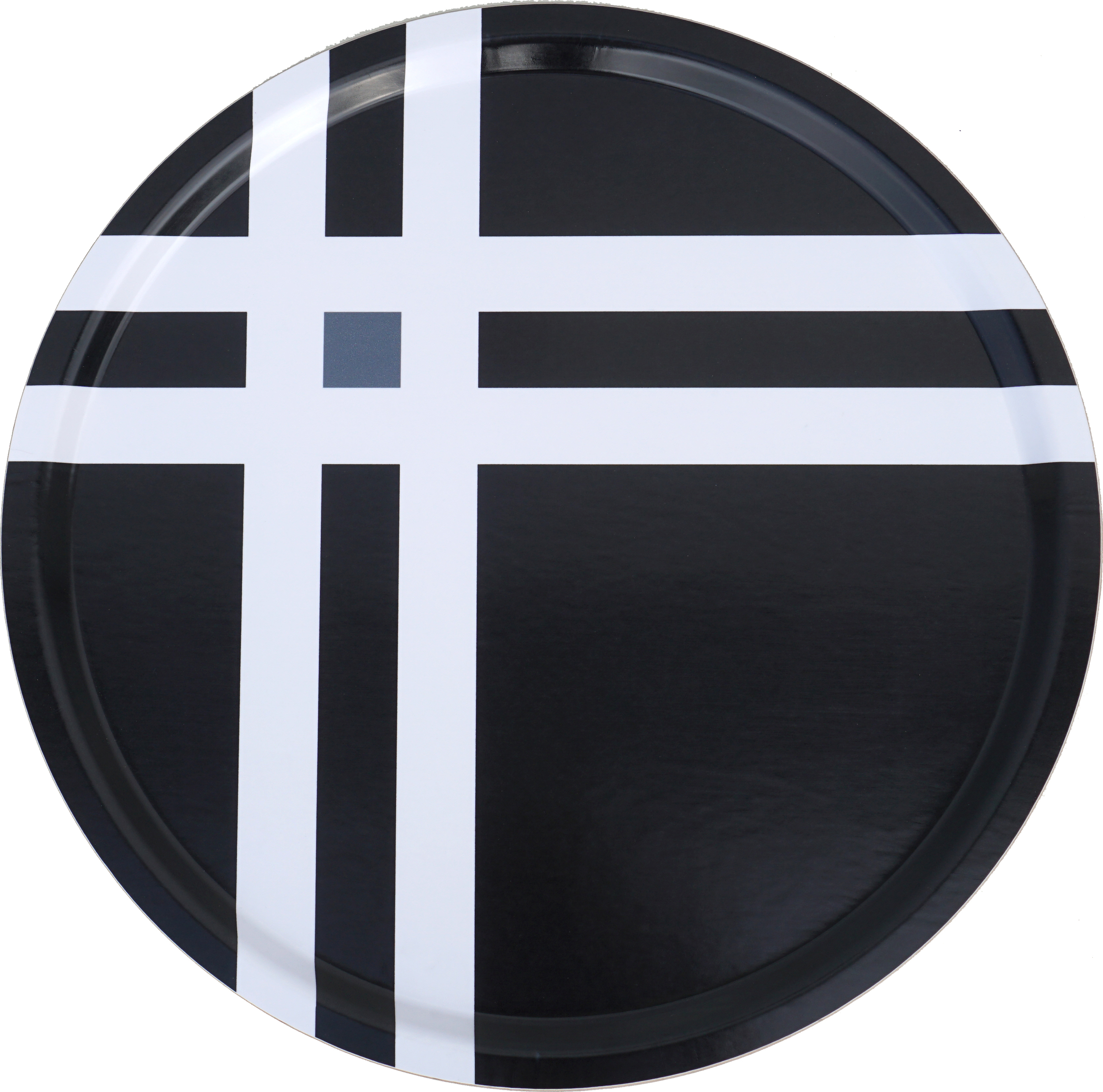 Cross Thick Serviertablett 46 cm schwarz