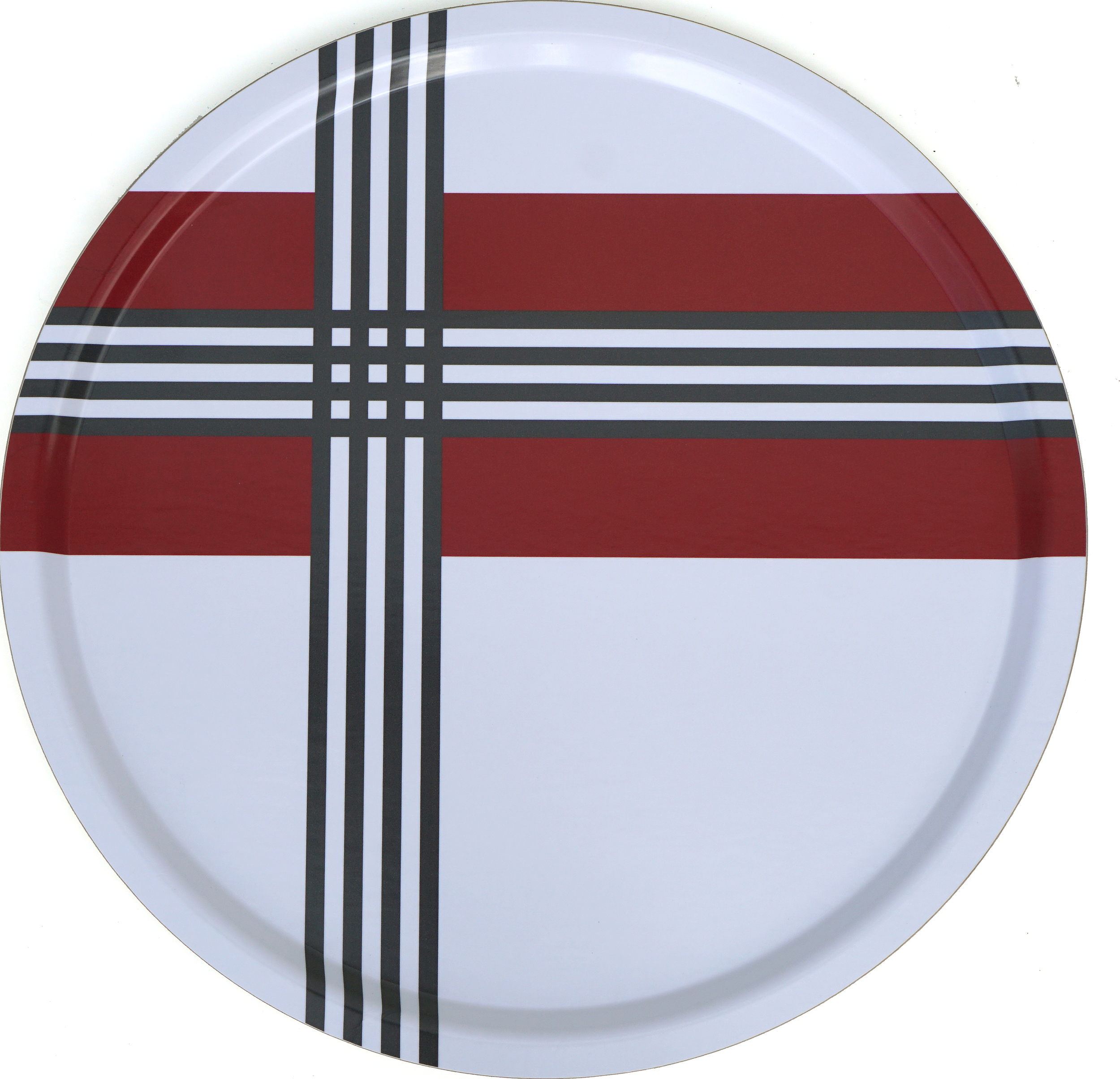 Cross Thin Serviertablett 46 cm rot