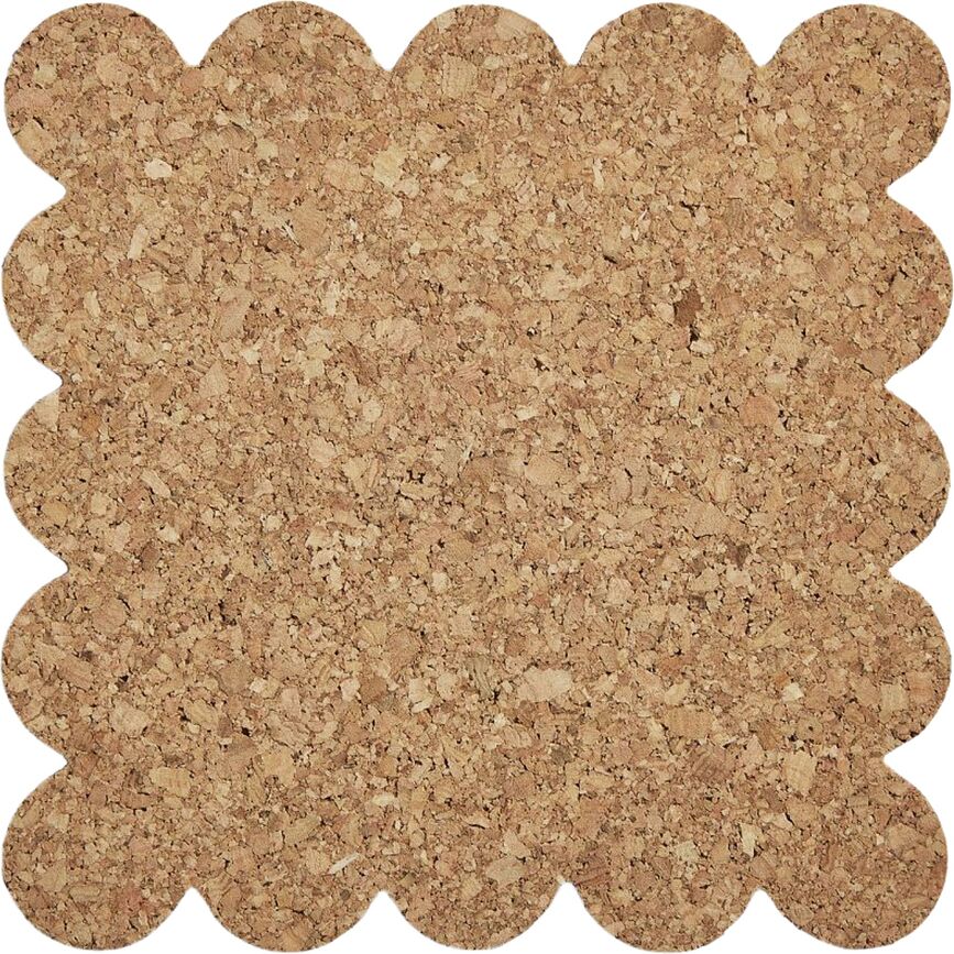 Dessous de plat Narciss en liège naturel, lot de 2