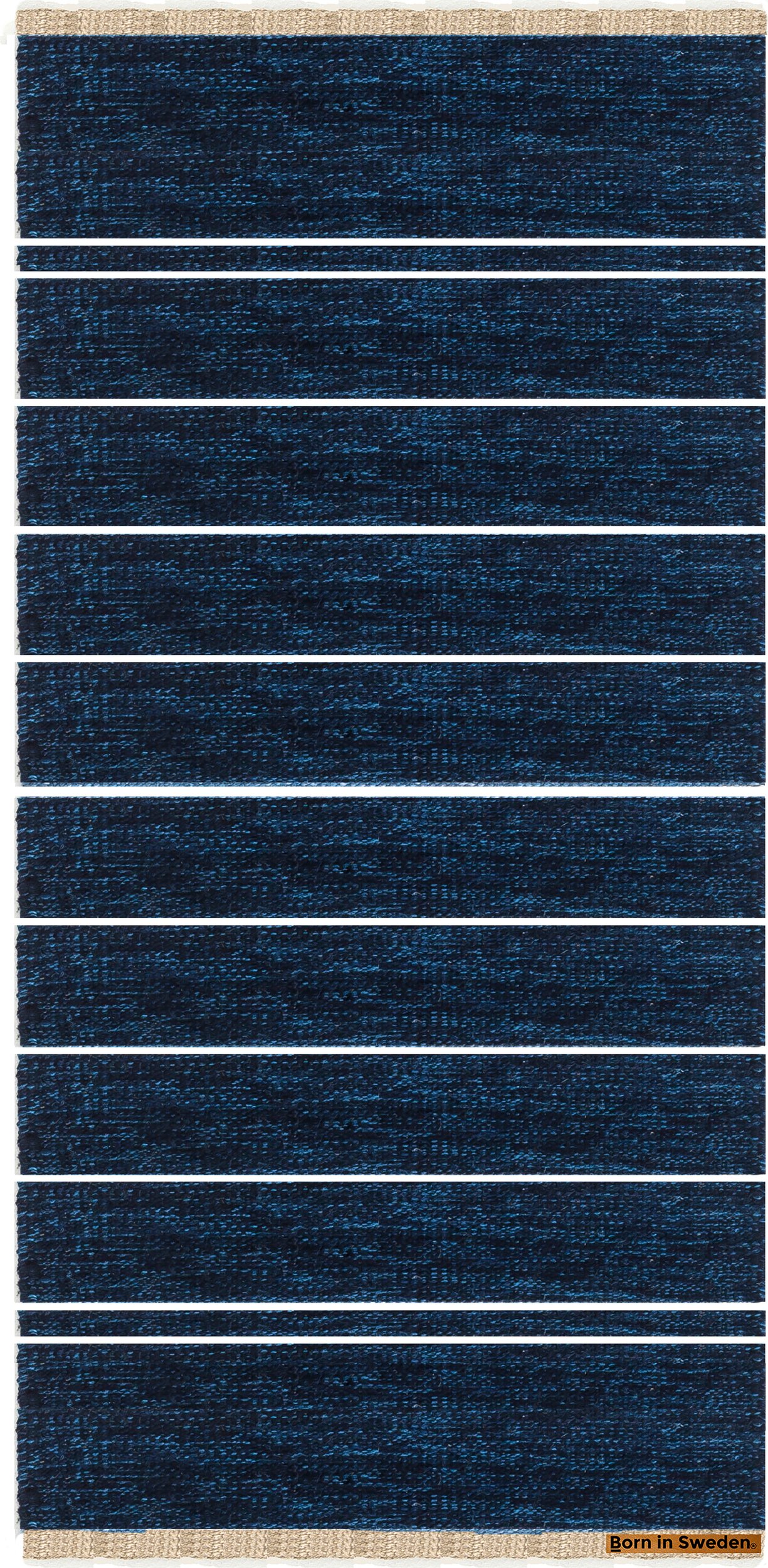 Dywan Theo 80 x 160 cm ciemnoniebieski