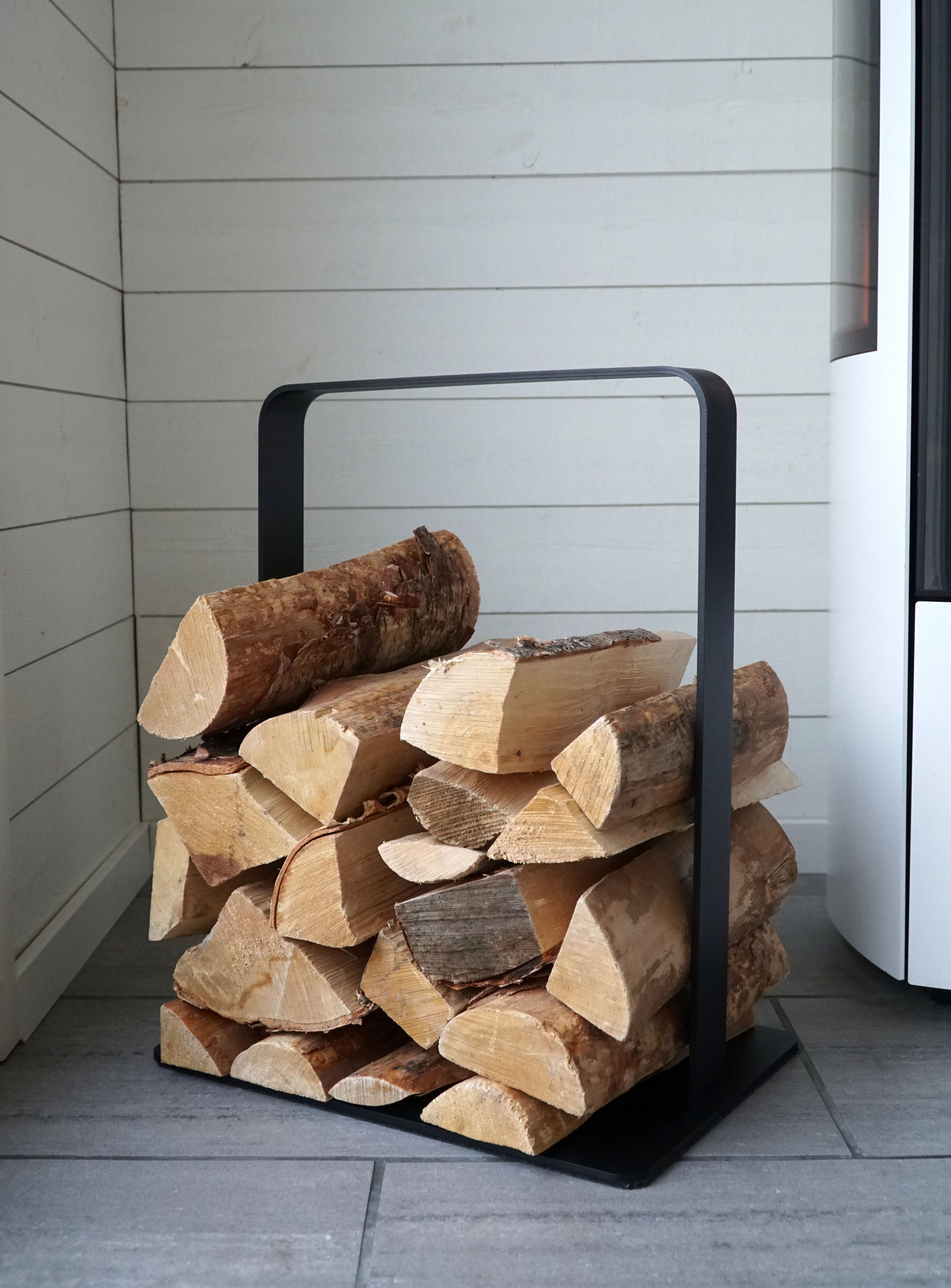 Firewood Basket Storage Felt Bag Large Capacity Log Wood Stalls Shopping  Holder 