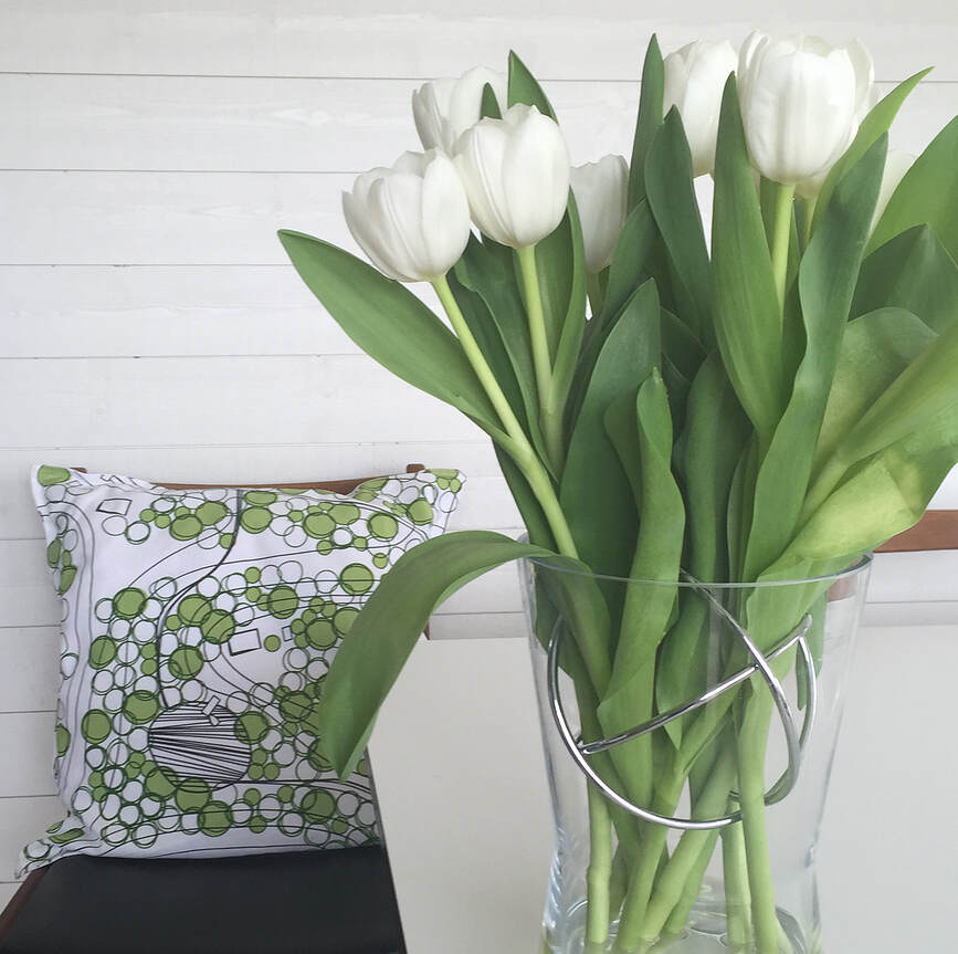 Funda de Cojín Sweden from Above Countryside, 50 x 50 cm