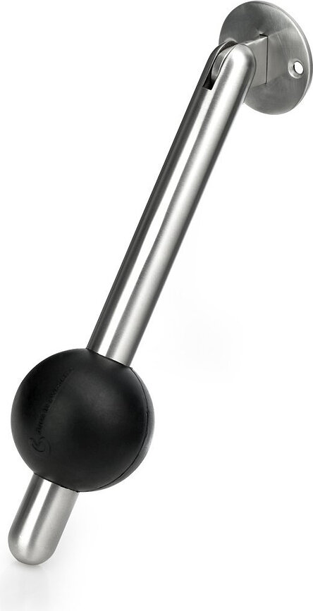 Heurtoir de porte Designer, acier brossé
