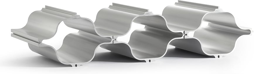 Hex Range-Bouteilles triple, aluminium, marron