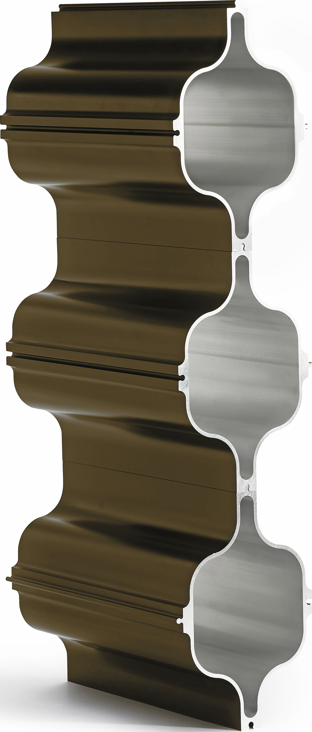 Hex Weinständer braunes Aluminium 3-fach
