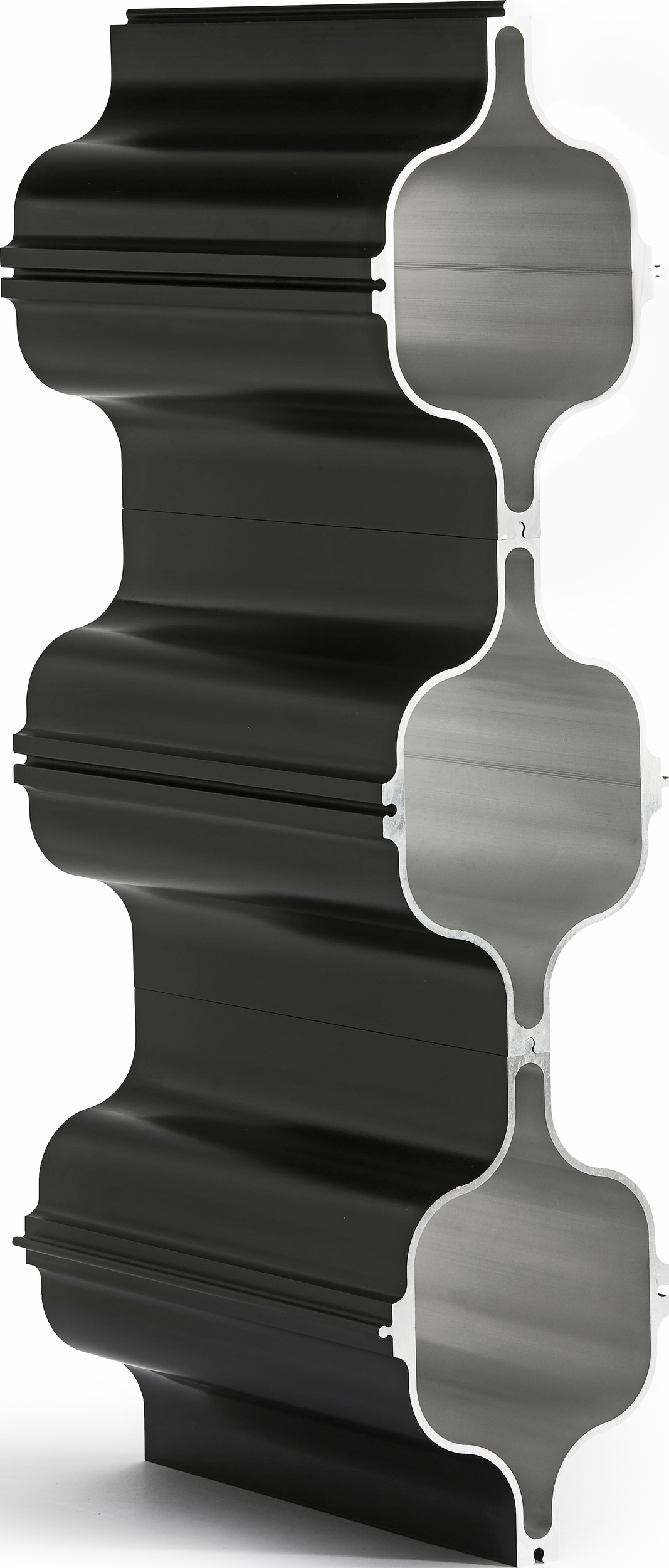 Hex Weinständer schwarzes Aluminium 3-fach