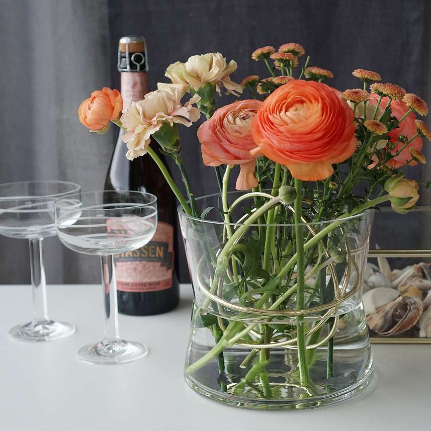 Jarrón Sphere L, dorado