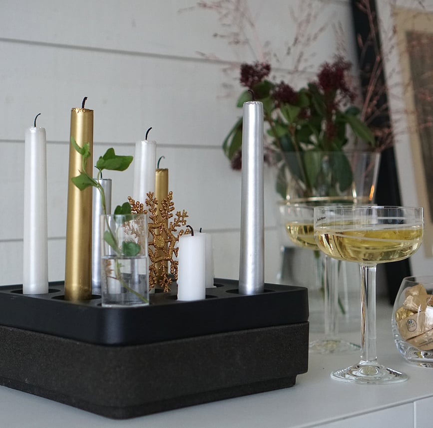 Jarrones accesorios Stumpastaken, para candelabro, 4 unidades