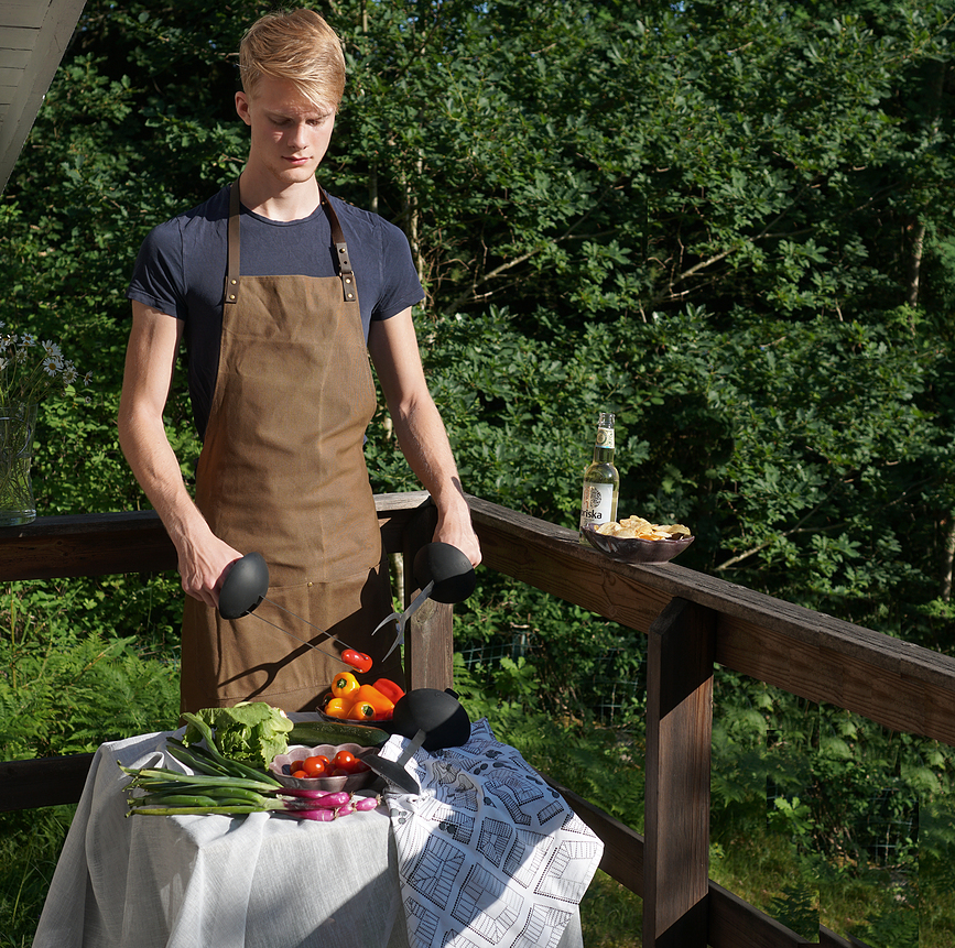 Juego de Utensilios para Barbacoa de acero inoxidable Born in Sweden, Set de 3 piezas