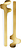 Leaf Salladsbestick, borstat rostfritt stål, guld, 2 st