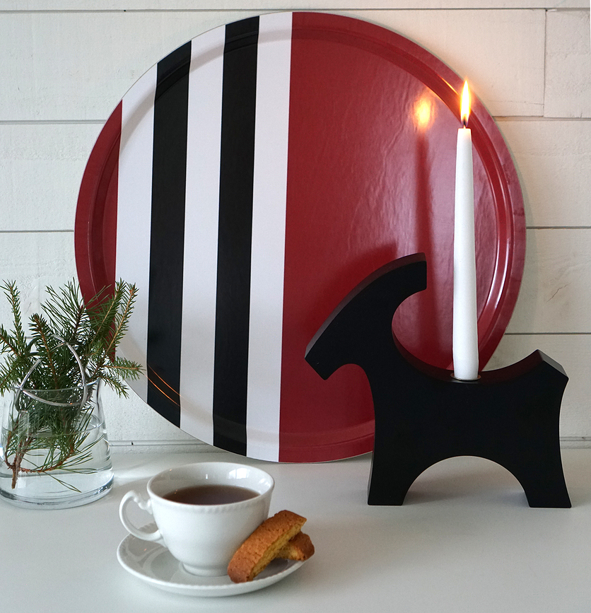 Line Pladenj za serviranje, 46 cm, rdeč