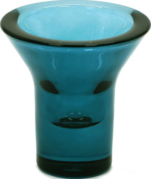 Lumi Kerzenhalter für klassische Kerzen 8 cm, transparent blau