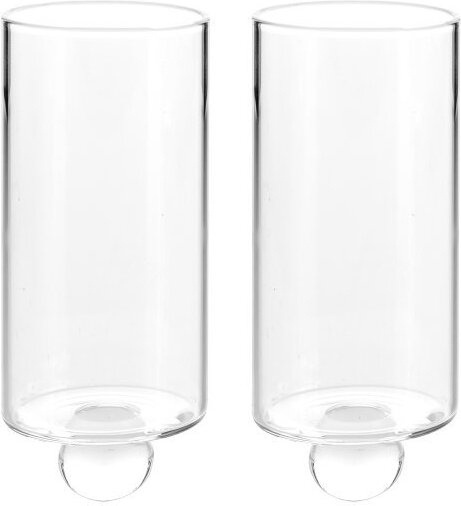 Mini-Vasen für Stumpastaken Kerzenständer, transparent, 2 St.