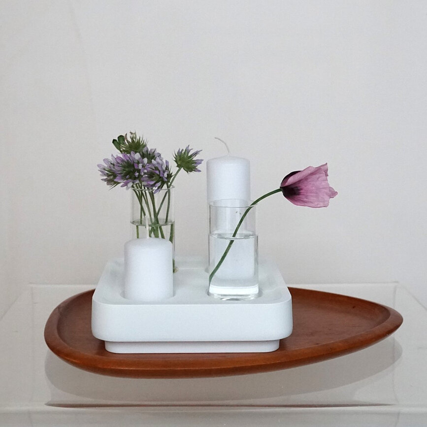 Mini vasi per candelabro Stumpastaken, trasparenti, 2 pz.