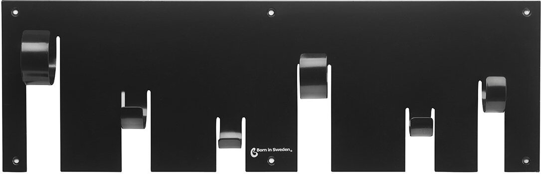 Modern wall Wandgarderobe, schwarz