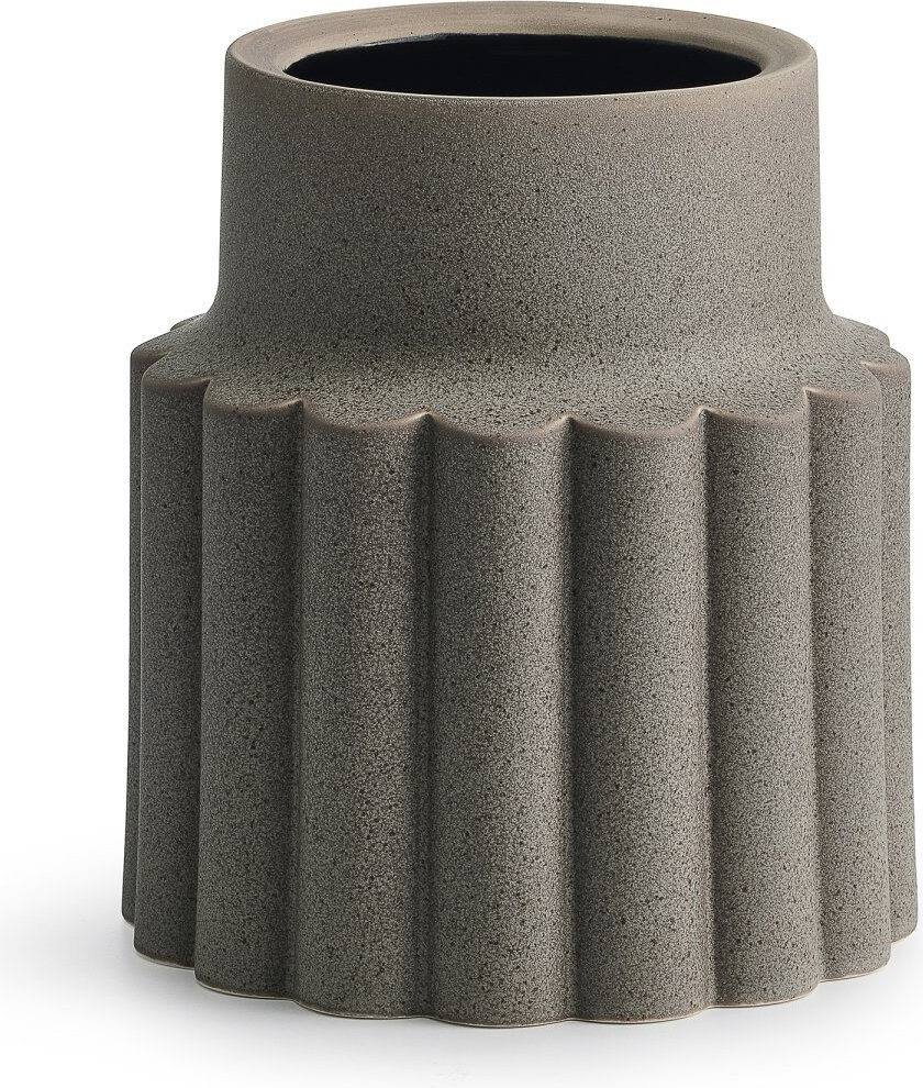 Mylla Vase niedrig, grau